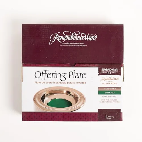 Broadman RemembranceWare Offering Plate, Green Felt view 3