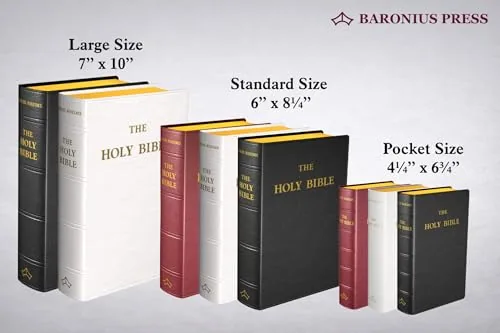 Douay-Rheims Bible, Large Size, Black Leather view 2