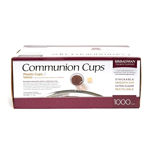 Broadman Recyclable Plastic Communion Cups (1,000)