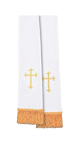Cambridge Reversible Clergy Stole, Red and White