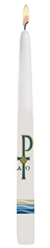 Will & Baumer Baptism By Water Taper Candles, 24 Per Order