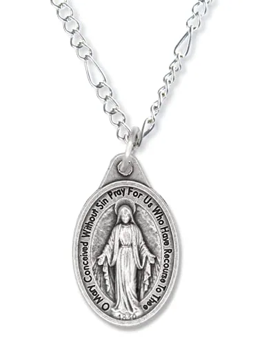 Caritas et Fides Miraculous Medals, 1 in, Pack of 25 view 6