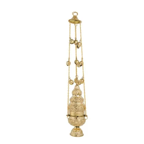 eChurchSupplies Brass Thurible with Twelve Bells, 11 in