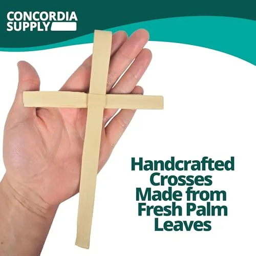 Concordia Supply Large Palm Crosses, 7 x 4.5 in (50)
