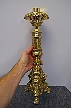 Classical Church Goods Brass Altar Candlestick, 18 in view 5