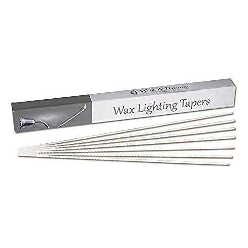 Will & Baumer Wax Lighting Tapers, 16 1/4 in, Box of 120