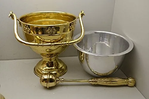 Classical Church Goods Holy Water Bucket and Sprinkler view 3