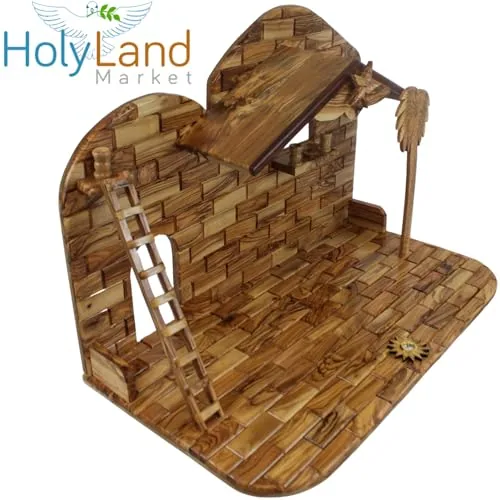 Extra Large Olive Wood Nativity Set, 10.5 Inch Figures view 5