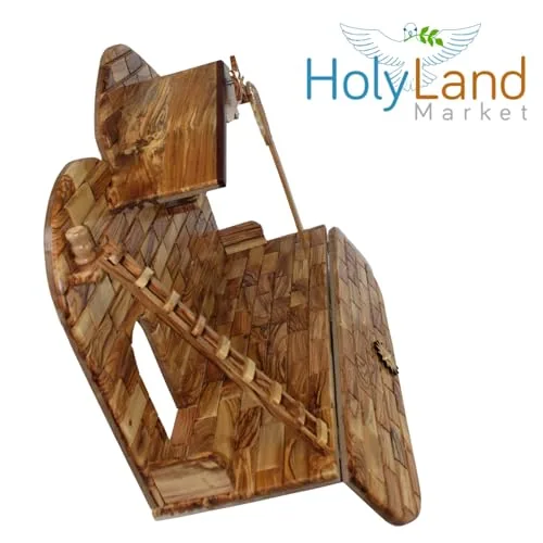 Extra Large Olive Wood Nativity Set, 10.5 Inch Figures view 6