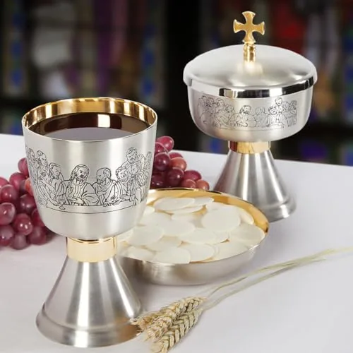 Sudbury Last Supper Chalice and Bowl Paten, 16 oz view 2