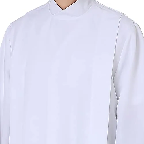 IvyRobes Front-Wrap Clergy Alb, Sized by Height view 4