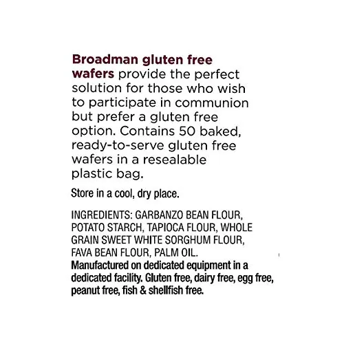 Broadman Gluten-Free Communion Wafers (50)