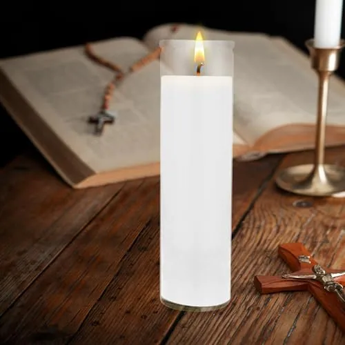 Mega Candles 2 x 8 in Glass Devotional Candles, 6 Count view 2
