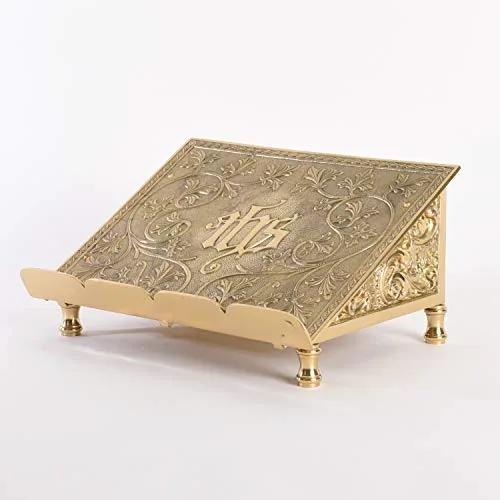 Classical Church Goods Ornate Missal Stand, Polished Brass view 2