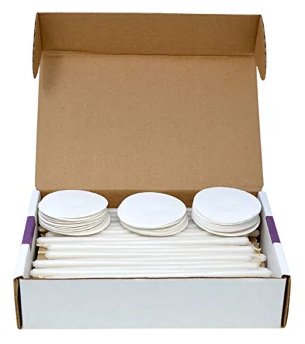 Cathedral Stearine Congregational Tapers, 9 in, Box of 100 view 4