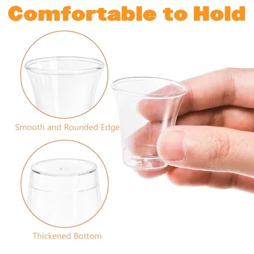 Bekith Clear Plastic Communion Cups, 0.5 oz (1,000) view 2