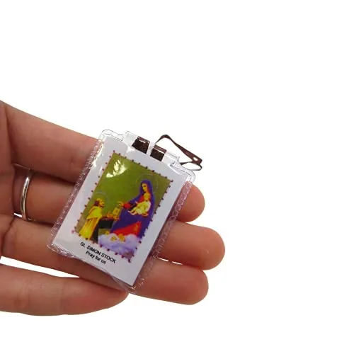 Needzo Brown Scapulars, Plastic-Encased, Pack of 12 view 2