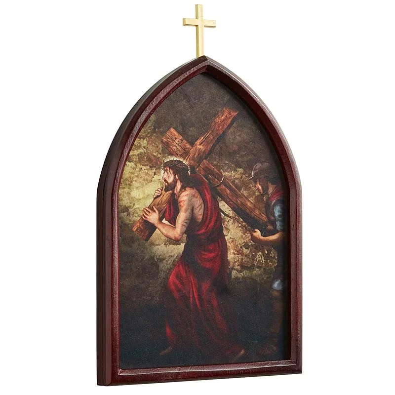 CatholicStore Stations of the Cross Wood Plaques, 10 in view 2