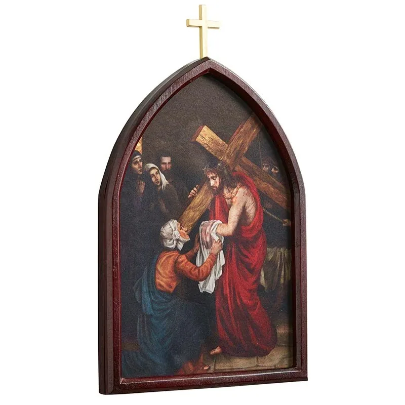 CatholicStore Stations of the Cross Wood Plaques, 10 in view 6