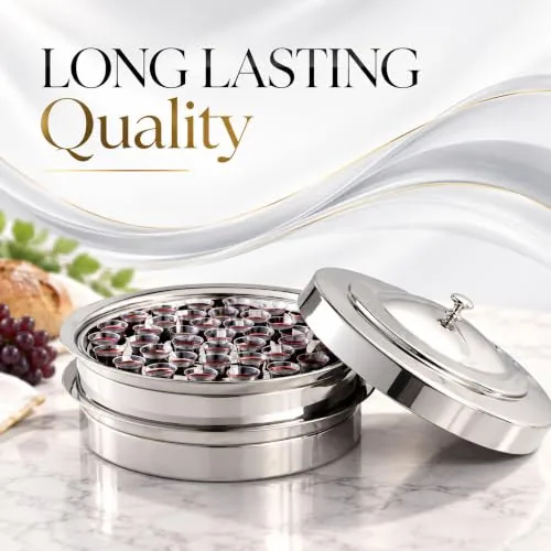 Silver Communion Bread Tray Lid, 6.5 Inch view 6