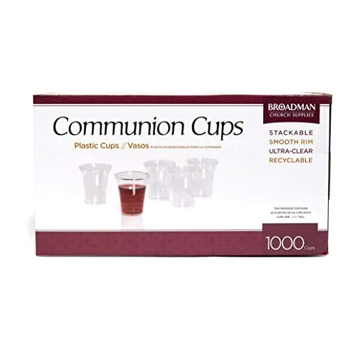 Broadman Communion Cups and Wafers Bundle (1,000 Each)