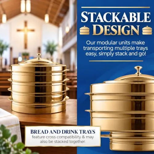 Steadfast Selections Gold Stainless Bread Tray view 5