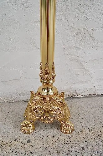 Classical Church Goods Baroque Brass Censer Stand, 58 in view 5
