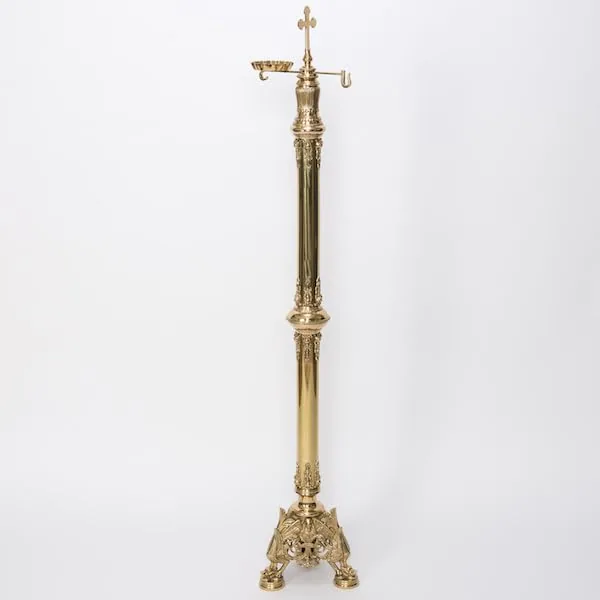 Classical Church Goods Baroque Brass Censer Stand, 58 in view 6
