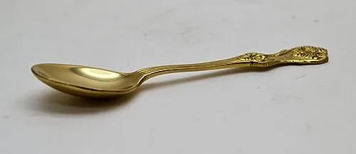 Classical Church Goods Solid Brass Incense Boat and Spoon view 2