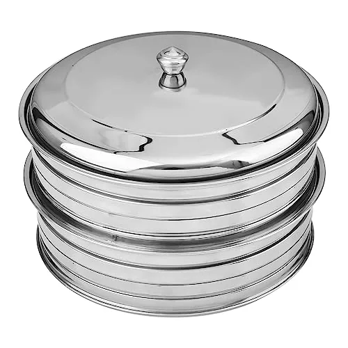 Two-Tray Stainless Steel Communion Set with Lid view 4