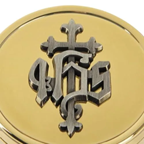 Needzo Small Brass IHS Pyx, 2 in (Set of 3) view 2