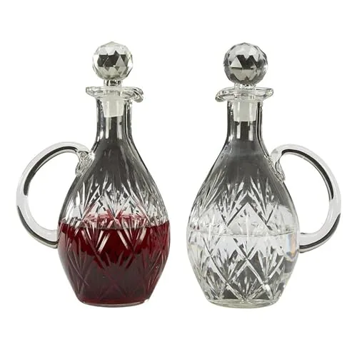 Needzo Glass Cruet Set for Water and Wine, 20 oz (2) view 5