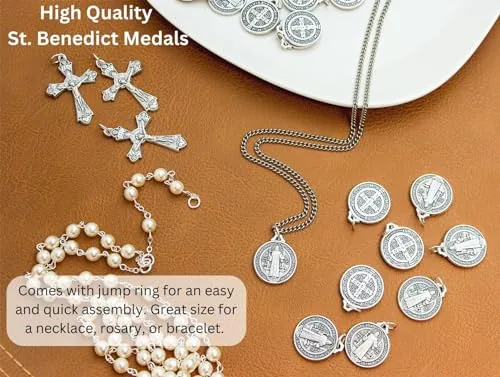 Caritas et Fides St. Benedict Medals, 3/4 in, Pack of 25 view 2