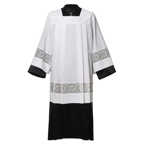 BLESSUME Lace Surplice and Black Cassock Set view 6