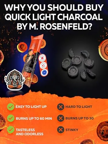 M. Rosenfeld Quick Light Charcoal Discs, 33 mm (10) view 2