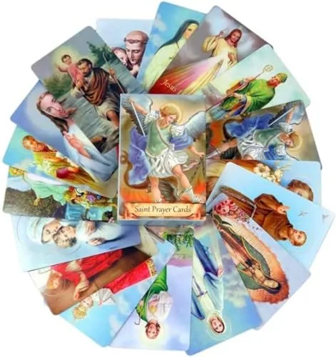 Elysian Gift Shop Laminated Saints Prayer Cards, Pack of 54 view 2