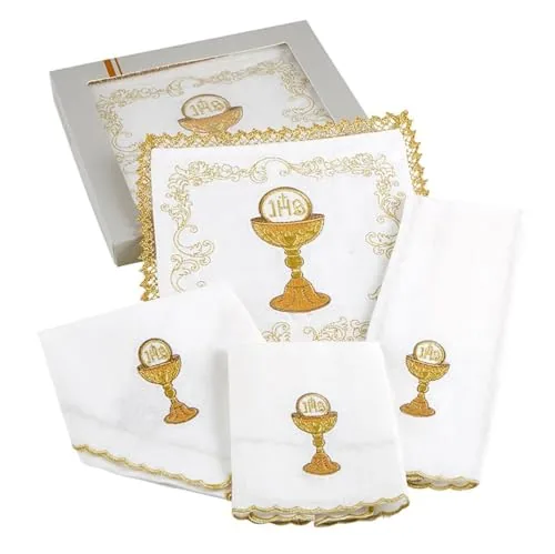 Trinity Chalice and Host Linen Gift Set, 7 in Pall view 3
