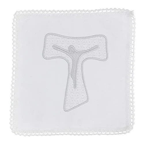 Holyart 100% Cotton Altar Linen Set with Tau Embroidery view 3