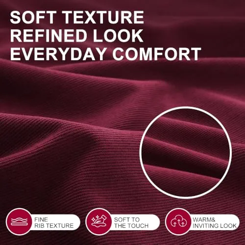 HOMBYS Corduroy Pew Cushions, 60 in, Set of 2 view 3